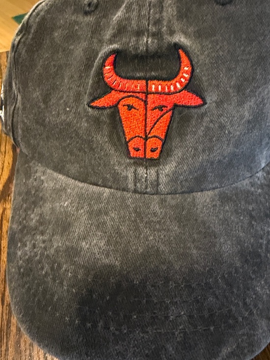Chicago Bulls Other - Chicago Bulls Black Vintage-Style Cap with Orange Logo